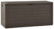 vidaXL Μπαούλο Αποθήκευσης Κήπου Καφέ 116 x 44 x 55 εκ.