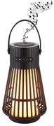 Επιτραπέζιο Φωτιστικό LED 1,4W Μαύρο IP65 Ηχεία Bluetooth USB Όψη Δέρμα Cherrie 39905 Globo Lighting-39905-Μαύρο 39905