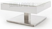 Τραπεζάκι Σαλονιού Λευκό 75x75x38