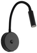 Απλίκα Φωτιστικό Τοίχου 1xG9 Reading Light USB Lagos TK Lighting-10200-Μαύρο 10200