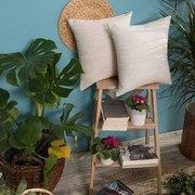 Μαξιλαροθήκη Διακοσμητική Ragusta 01 Ecru Teoran 43X43 Cotton-Polyester