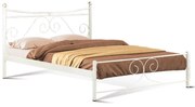 Μεταλλικό Κρεβάτι Erato Fylliana Μπέζ 150x200 εκ. 158x208x105 εκ.
