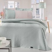 Κουβερλί Hamptons (Σετ 2τμχ) Mint Guy Laroche Ημίδιπλο 180x240cm Microfiber