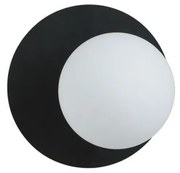 Απλίκα Φωτιστικό Τοίχου 1xE14 Ατσάλι Μαύρο OSLO Made in Poland Emibig-1187/K1-Λευκό 1187/K1