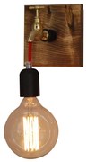 Φωτιστικό Τοίχου - Απλίκα HL-078-1W HIKARI WALL LAMP BROWN RUSTY - 51W - 100W - 77-2870