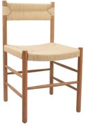 Καρέκλα Cabo 03-1124 47x49x80cm Natural Wood, Rope