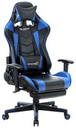 Καρέκλα Γραφείου ArteLibre Gaming SLIGO Μπλε/Μαύρο PVC 70x55x122-131cm-14730019