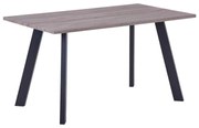 Τραπέζι BAXTER 140x80cm Sonoma Oak/Βαφή Μαύρη