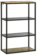 vidaXL Βιβλιοθήκη 70x35x110 εκ. Σοβαρή Ξύλινη Σκύλα Μάνγκο