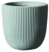 Supergreens Γλάστρα Πήλινη Στρογγυλή ''Stripe'' Βεραμάν XL 44x44x36,5 εκ.