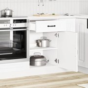 vidaXL ντουλάπι βάσης κουζίνας Kalmar Λευκό από Επεξεργασμένο Ξύλο