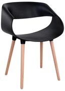 Καρέκλα- Πολυθρόνα MAGGIE Πολυπροπυλενίου Μαύρο 59x53x80Υεκ. 2αδα 59x53x80 εκ.