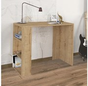 Γραφείο εργασίας Netenia Megapap από μελαμίνη sapphire oak 90x40x74εκ. GP042-0115,2-GP042-0115,2-Καφέ GP042-0115,2