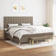 ΚΡΕΒΑΤΙ BOXSPRING ΜΕ ΣΤΡΩΜΑ TAUPE 200X200 ΕΚ. ΥΦΑΣΜΑΤΙΝΟ 3137505