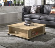 Insi Lazio Τραπεζάκι σαλονιού "παλέτα" 80x80x30εκ. Helvezia Oak  0121.GM20