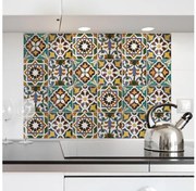 Πλάτη προστασίας τοίχου εστιών κουζίνας Green Tiles L 67210 Ango-67210-Καφέ 67210