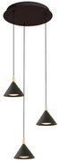 Φωτιστικό Οροφής Jolly 4274100 Φ45x190cm Led 1245lm 23W Black-Gold Viokef