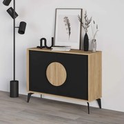 Megapap Μπουφές Gora Sapphire Oak - Silky Black