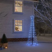 vidaXL Χριστουγεννιάτικο Δέντρο Κώνος 108 LED Μπλε 70 x 180 εκ.