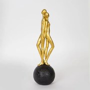 ΔΙΑΚΟΣΜΗΤΙΚΟ ΓΛΥΠΤΟ,ΖΕΥΓΑΡΙ, ΧΡΥΣΟ, 9.5x9.5x31.5cm|752-27089