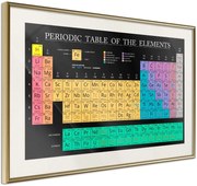 Αφίσα - Periodic Table of the Elements - 60x40 - Χρυσό - Με πασπαρτού