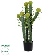 20192 GloboStar®  Artificial Garden CEREUS JAMACARU CACTUS 20192 Τεχνητό Διακοσμητικό Φυτό Κάκτος Κηρίος Υ80cm