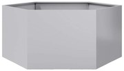 vidaXL Ζαρντινιέρα Κήπου Εξάγωνη 104x90x45 εκ. Γαλβανισμένο Χάλυβα