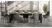 Epiplo World  Exit Τραπέζι Επεκτεινόμενο 160/295x80x77εκ. Ανοιχτό Δρυς / Μαύρο BEST-51258625402