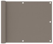 Διαχωριστικό Βεράντας Taupe 75 x 400 εκ. Ύφασμα Oxford - Μπεζ-Γκρι