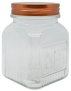 Βάζο Με Χρυσό Καπάκι Γυαλί/Μέταλλο 700ml ANKOR