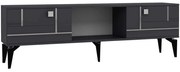 Έπιπλο Τηλεόρασης Madera 475OLV3088 150x29,6x44,6cm Anthracite-Silver