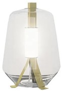 Επιτραπέζιο Φωτιστικό LED 8W Dimmer Φυσητό Γυαλί Μέταλλο Ορείχαλκος Luisa T1 Prandina-1C50000111226-Φιμέ/Smoke 1C50000111226