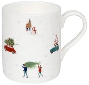 ΚΟΥΠΑ ΠΟΡΣΕΛΑΝΗΣ FINE BONE CHINA 275ml SOPHIE ALLPORT - HOME FOR XMAS (WHITE)