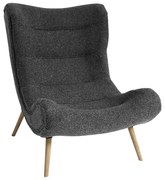 Artekko Cloud Σκούρη Γκρι Υφασμάτινη Μπουκλέ Πολυθρόνα (97x80x100)cm Artekko 735-2202-GD