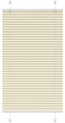 vidaXL Πλισέ περσίδα Κρέμα 80x150 cm Πλάτος υφάσματος 79,4 cm