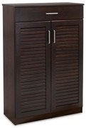 Shoe cabinet Sante 20 pairs dark walnut 80x37x123cm 80x37x123 εκ.