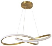 Φωτιστικό Οροφής Με Τηλεχειριστήριο Dexter 60916 Φ73cm Dim Led 10080lm 90W Gold GloboStar