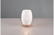 Επιτραπέζιο Φωτιστικό 1xE27 Φυσικό Ξύλο Bidar Trio Lighting-R51571031-Λευκό R51571031