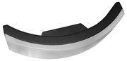 Adeleq Led Απλίκα Αλουμινίου Καμπύλη Προς Τα Πάνω 10W 4000Κ Μαύρη 9-191811