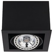 Downlight Σποτ μονόφωτο Box ES111 γκρι μαύρο λευκό Nowodvorski 9495 Μαύρο