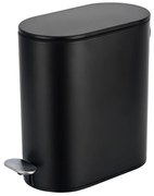Κάδος Απορριμμάτων Μπάνιου (Φ14x31) Estia 5lt Slim Black Matt 02-5566