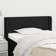 Κεφαλάρι με Πτερύγια Μαύρο 83x16x78/88 εκ. Υφασμάτινο 3118604