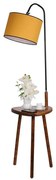 Φωτιστικό Δαπέδου - Τραπεζάκι Demet 534LUN2124 40x160cm E27 40W Walnut-Mustard Opviq