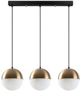 Φωτιστικό Οροφής - Ράγα Bastos 584TTM1353 70x20x111cm 3xE27 40W Gold-White Opviq