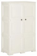 Πλαστικό Ντουλάπι Angora Λευκό 79 x 43 x 125εκ. με Σχέδιο Ξύλου 340592