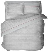 Φανελένια Παπλωματοθήκη Υπέρδιπλη (220x240) Viopros Flannels 2544 Γκρι
