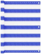 vidaXL Διαχωριστικό Βεράντας Μπλε / Λευκό 75x500 εκ. από HDPE