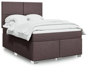 ΚΡΕΒΑΤΙ BOXSPRING ΜΕ ΣΤΡΩΜΑ ΣΚΟΥΡΟ ΚΑΦΕ 160X200 ΕΚ ΥΦΑΣΜΑΤΙΝΟ 3292835