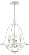 Πολυέλαιος Κρεμαστό Φωτιστικό 4xE14 Bradbury Elstead Lighting-QZ-BRADBURY-4P-AWH-Λευκό QZ-BRADBURY-4P-AWH