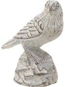 Διακοσμητικό Επιτραπέζιο 3-70-798-0306 Πουλί White-Brown 8,5Χ5,5Χ11 Inart Metal